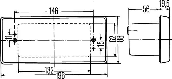 HELLA 2DA 003 734-011 - Lampa STOP