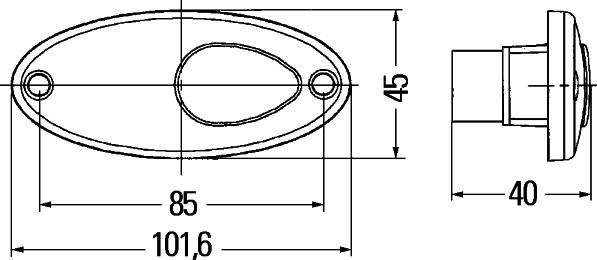 HELLA 2BM 964 295-041 - Lampa kierunkowskazu