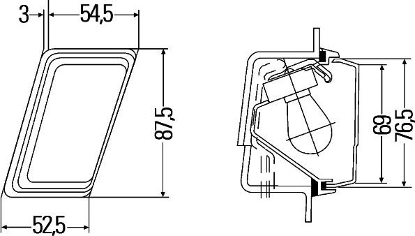 HELLA 2BM 004 312-061 - Lampa kierunkowskazu