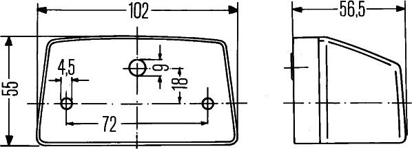 HELLA 2KA 003 389-061 - Lampa oświetlenia tablicy rej.
