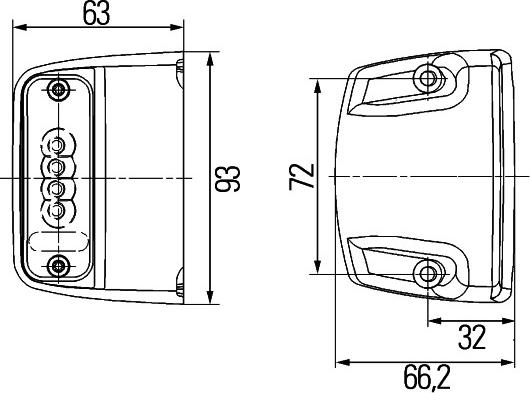 HELLA 2KA 010 278-051 - Lampa oświetlenia tablicy rej.