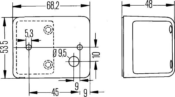 HELLA 2PF 006 679-001 - Światło obrysowe