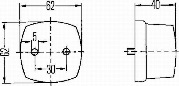 HELLA 2SA 003 057-021 — Lampy tylne