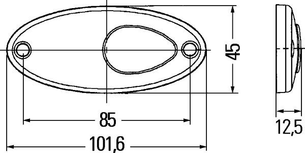HELLA 2PS 964 295-061 — Światła boczne
