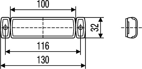 HELLA 2PS 008 645-991 - Światło obrysowe