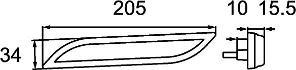 HELLA 2PS 013 305-091 - Światło obrysowe