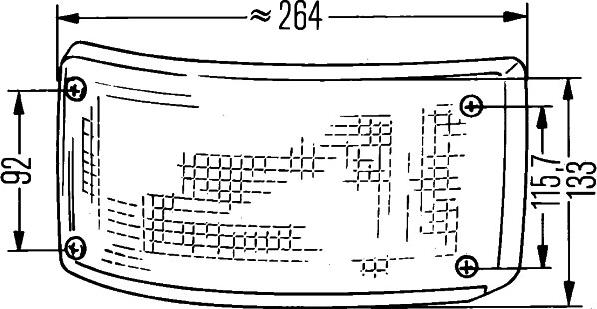 HELLA 2SA 005 603-021 - Lampa tył