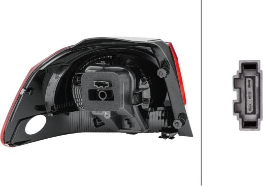 HELLA 2SD 009 922-141 - LAMPA TYLNA VW GOLF VI 10.08-11.13 PR
