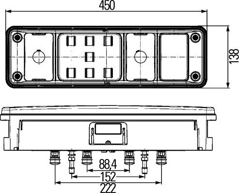 HELLA 2VP 340 961-531 - Lampa tył