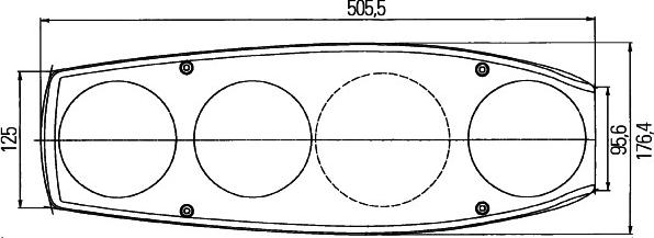 HELLA 2VP 341 419-137 - Lampa tył