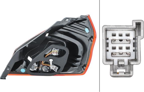 HELLA 2VP 354 805-011 - LAMPA TYLNA FORD FIESTA VI 06.08-> LE