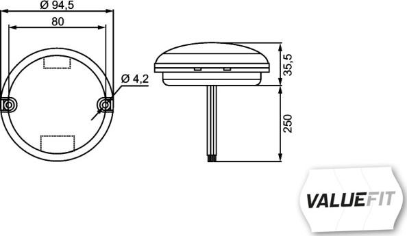 HELLA 2ZR 357 028-041 - Lampa cofania