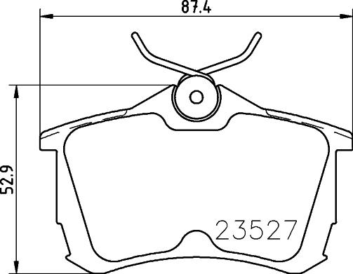 Textar 2352701 - KLOCKI HAM. HONDA T. ACCORD 98-