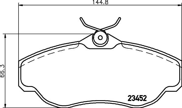 Textar 2345201 - KLOCKI HAM. LAND ROVER P. RANGE 94-