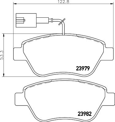 BOSCH 0 986 494 070 - Zestaw klocków hamulcowych, hamulce tarczowe