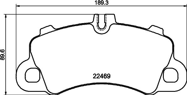 Textar 2246901 - KLOCKI HAM. PORSCHE P. MACAN 2.0-3.0 18-