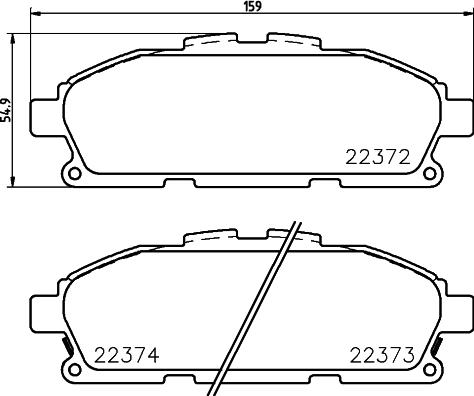 Hi-Q SP1762 - Klocek hamulcowy kpl.
