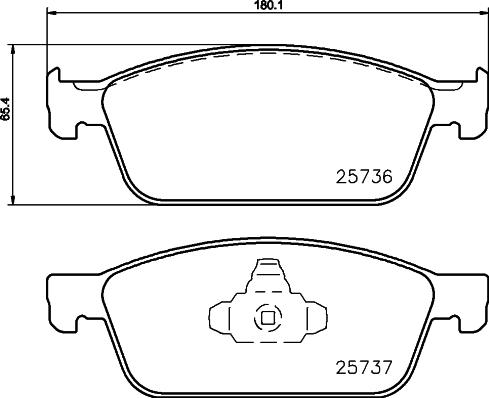 FEBI Bilstein 116226 - Klocek hamulcowy kpl.