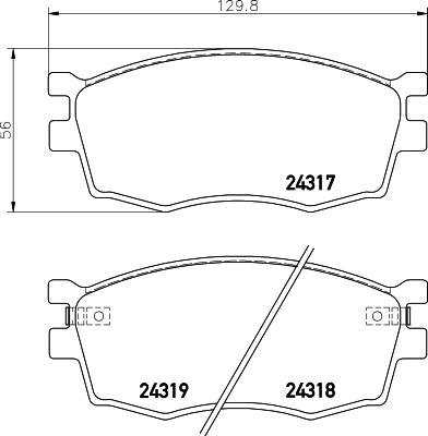 BENDIX Braking BPD2127 - KLOCKI HAMULCOWE PRZÓD