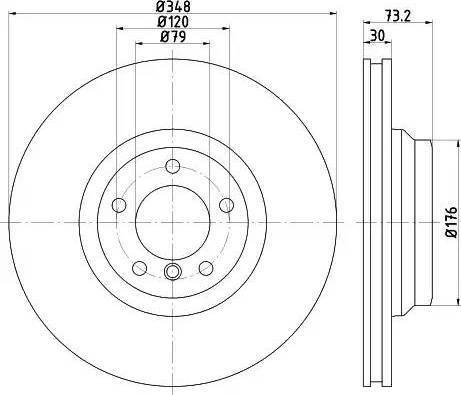 Maxgear 19-1335 - TARCZA HAM. BMW P. 3-X1 3.0 05-15