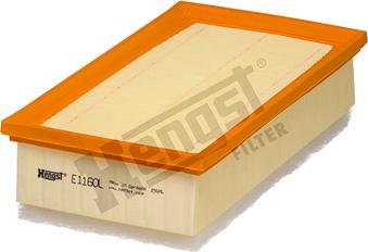 Hengst Filter E1160L — Filtr powietrza
