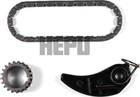 Hepu 21-0590 — Zestaw łańcucha, napęd pompy oleju