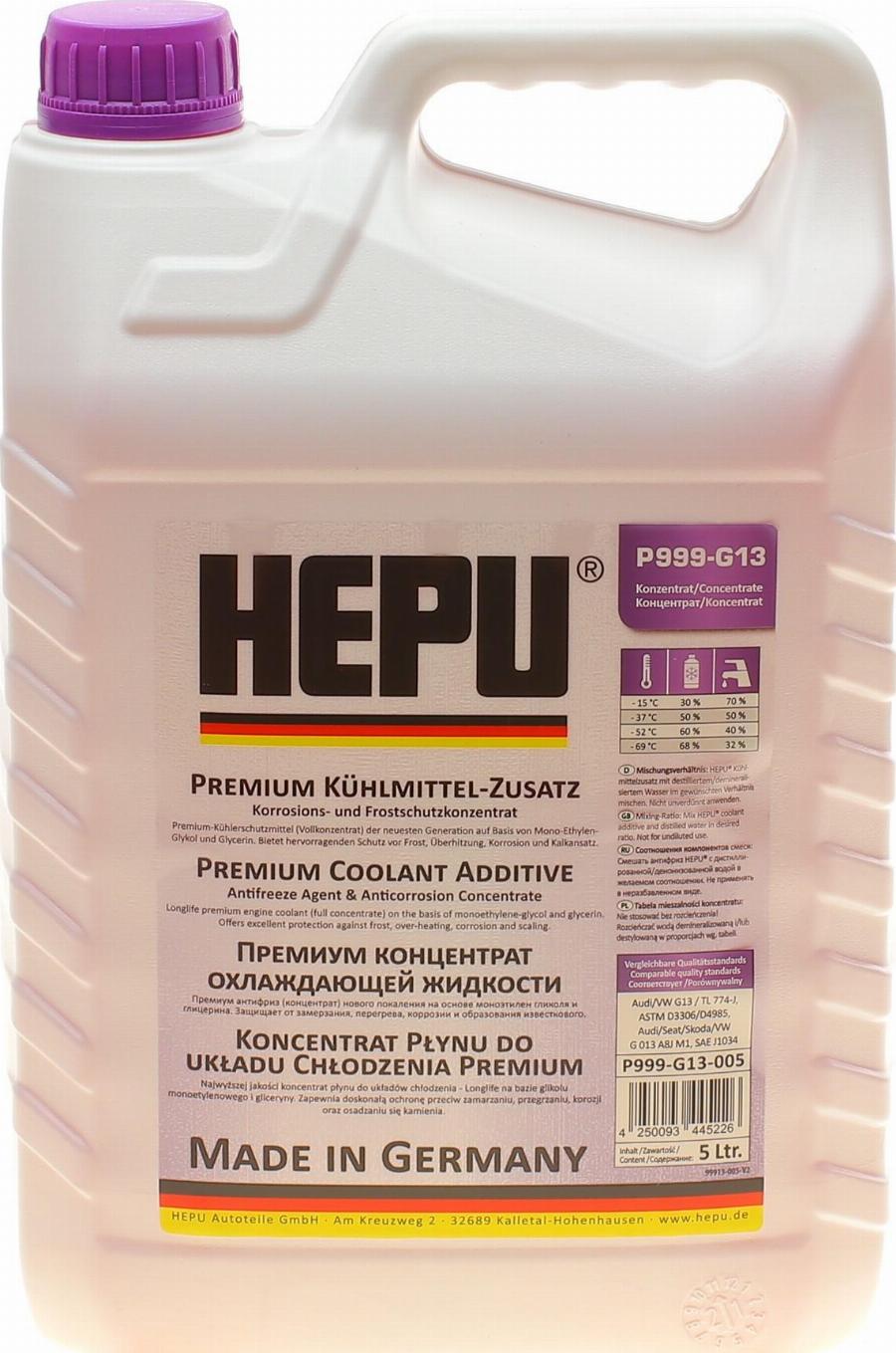 Hepu P999-G13-005 — Płyny do chłodnic