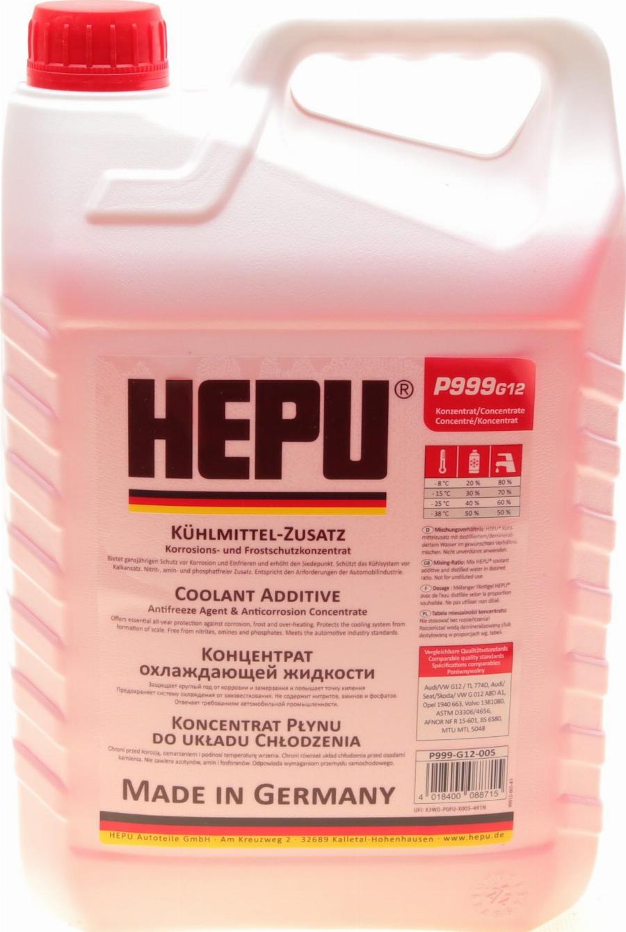 Hepu P999-G12-005 — Płyny do chłodnic
