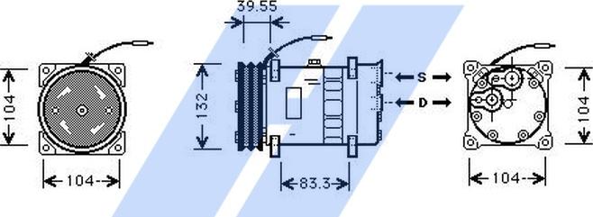 HIGHWAY AUTOMOTIVE 45157001 — Kompresor, klimatyzacja