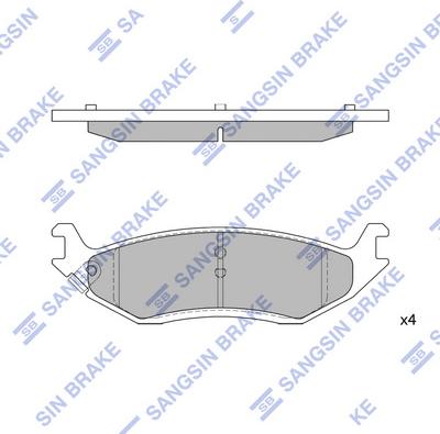 Hi-Q SP4320 — Zestaw klocków hamulcowych, hamulce tarczowe
