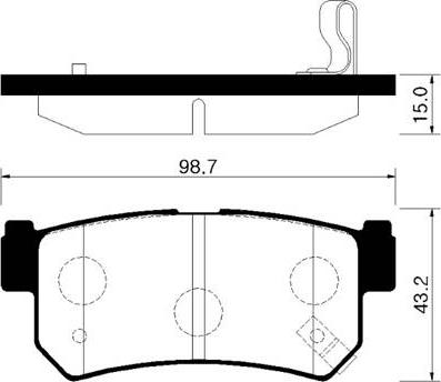 Blue Print ADG04262 - KLOCKI HAM. SSANGYONG T. KYRON-MUSSO 2.0-2.9D 95-