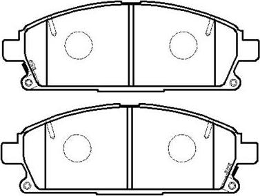 Textar 2342004 - KLOCKI HAM. NISSAN P. X-TRAIL 2.0-2.5 4X4 01-13