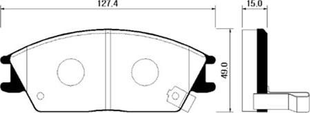 Meyle 025 210 1214/W - KLOCKI HAM. HYUNDAI P. ACCENT-GETZ-LANTRA-PONY-SONATA 1.1-3.0 88-10