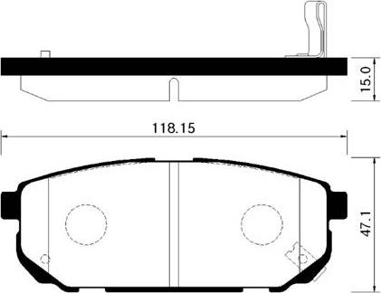 TRW GDB3344 - Klocek hamulcowy kpl.