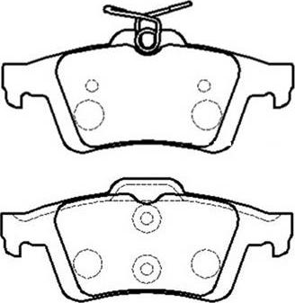 Delphi LP3303 - Klocek hamulcowy kpl.