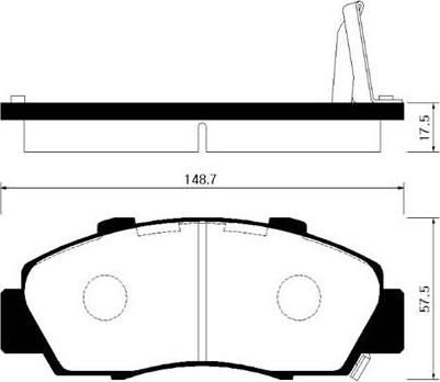 Meyle 025 218 7918/W - KLOCKI HAM. HONDA P. ACCORD-HR-V-LEGEND 91- Z CZUJNIKIEM
