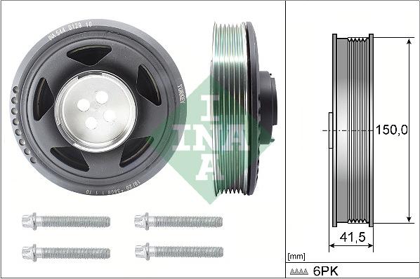 INA 544 0129 20 - KOŁO PASOWE WAŁU KORBOWEGO BMW