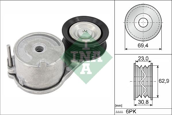 INA 534 0915 10 - NAPINACZ PASKA WIELOROWK. FORD 1.5 ECOBOOST FOCUS IV-KUGA III