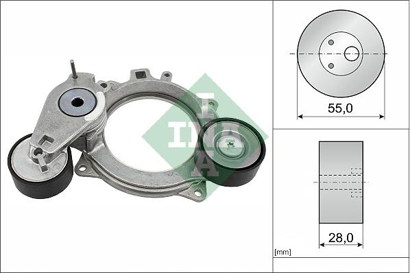 INA 534 0936 10 - NAPINACZ PASKA WIELOROWK. AUDI 2.0TDI MILD HYBRID