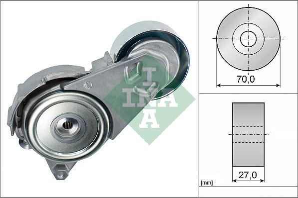 INA 534 0408 10 - NAPINACZ PASKA WIELOROWK. TOYOTA 1.4D-4D 04- COROLLA-VERSO-YARIS-URBAN CRUISER