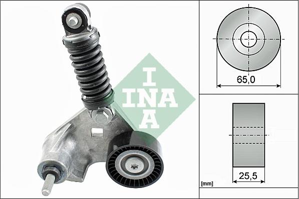 INA 534 0169 10 - NAPINACZ PASKA WIELOROWK. FORD Z ROLKĄ