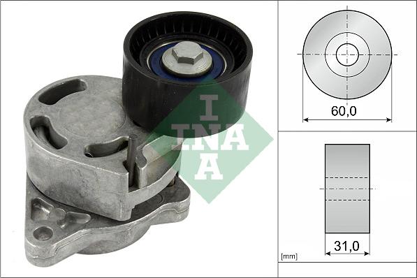 INA 534 0317 10 - NAPINACZ PASKA WIELOROWK. RENAULT