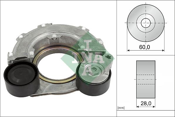 INA 534 0796 10 - NAPINACZ PASKA WIELOROWK. HYUNDAI-KIA 1.0Y-GDI HYBRID ROZRUSZNIKOALTERNATOR