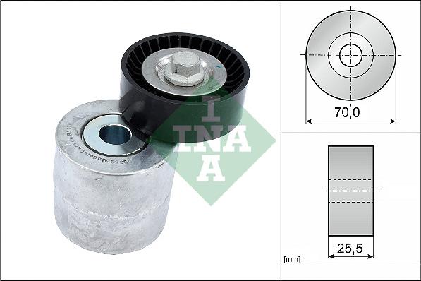INA 534 0715 10 - NAPINACZ PASKA WIELOROWK. SUBARU 2.0-2.5 FORESTER-LEGACY