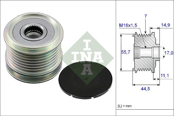 INA 535 0042 10 — Koło pasowe, alternator