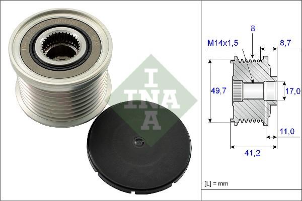 INA 535 0141 10 — Koło pasowe, alternator
