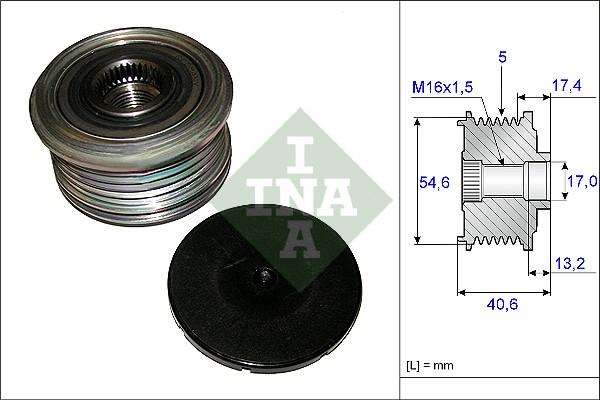 INA 535 0109 10 — Koło pasowe, alternator