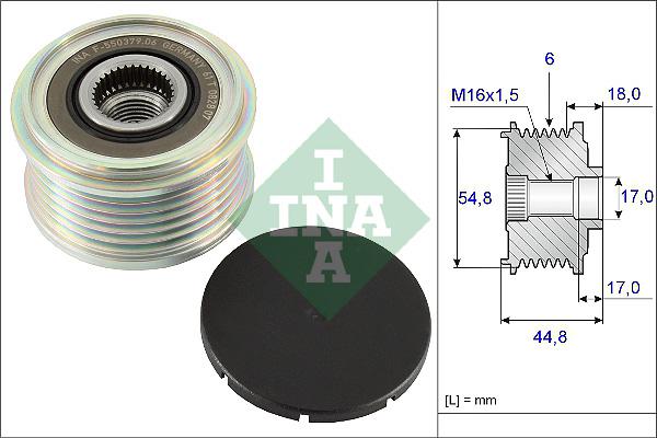 INA 535 0114 10 — Koło pasowe, alternator