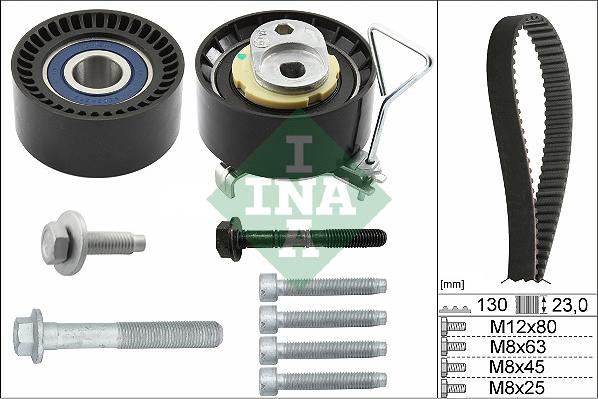 INA 530 0746 10 - ZESTAW ROZRZĄDU VOLVO 1.5T-2.0T S60-S80-S90-XC60-XC90