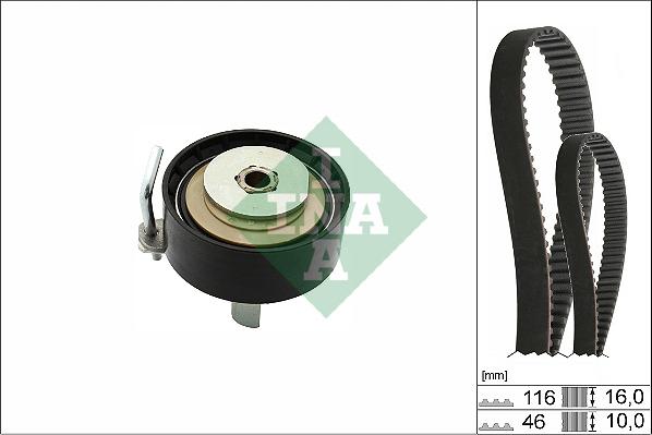 INA 530 0700 10 - ZESTAW ROZRZ.FIESTA 1.0 14-
